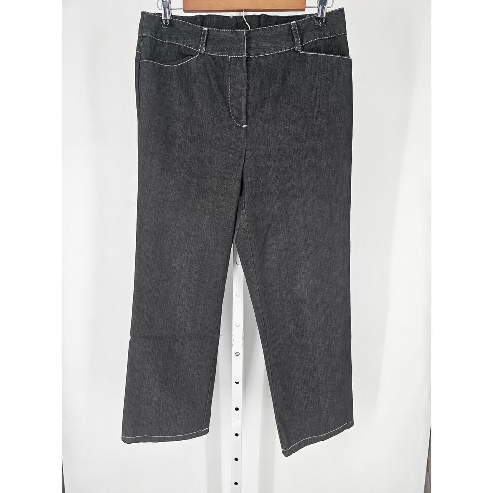 Clio Women's Skinny Mid Rise Belt Loop Back Pocketless Black Jeans Size 10